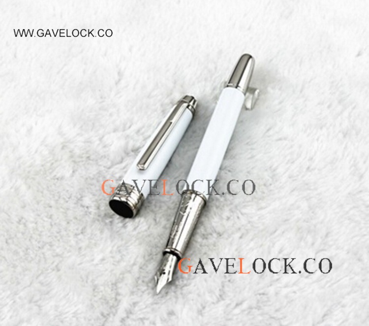 Replica Mont Blanc Meisterstuck Pens White Barrel Fountain Pen For Sale